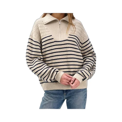 Natalia Cashmere Half-Zip Sweater