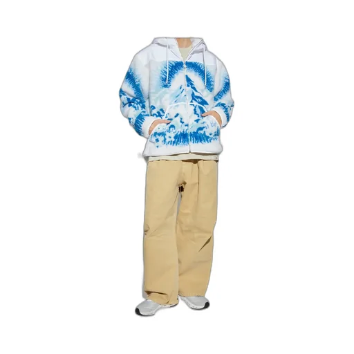 Casablanca Mountain Print Hooded Jacket