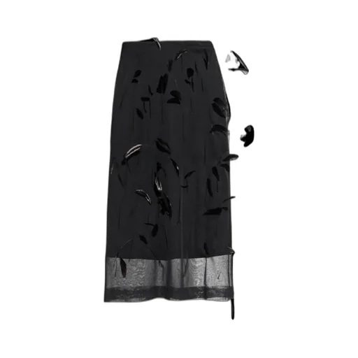 Jil Sander Feather Detailed Skirt