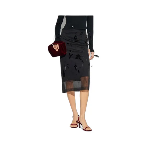 Jil Sander Feather Detailed Skirt