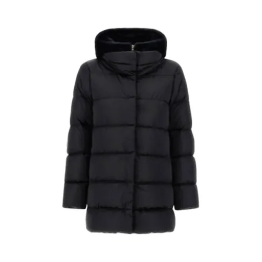 Hooded Quilted Down Jacket