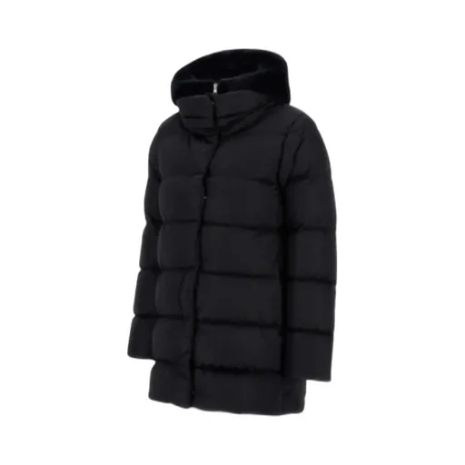 Hooded Quilted Down Jacket