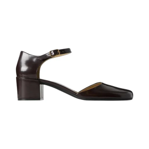 Penelope Ankle-Strap Heeled Pumps