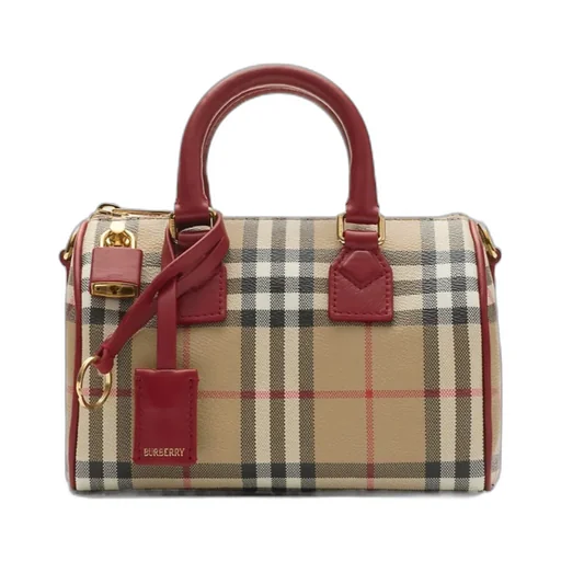 Burberry Mini Check Bowling Bag