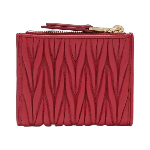 Miu Miu Logo Plaque Zipped Wallet