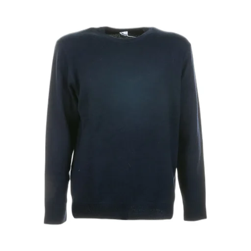 Round-Neck Long-Sleeve Knit Sweater