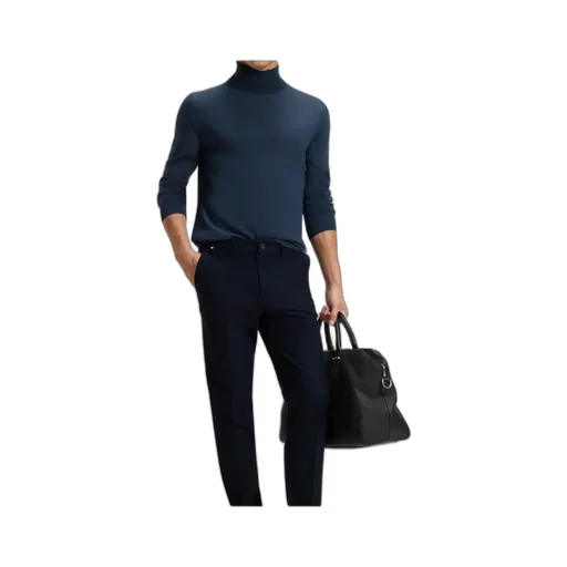 Turtleneck Ribbed Sweater