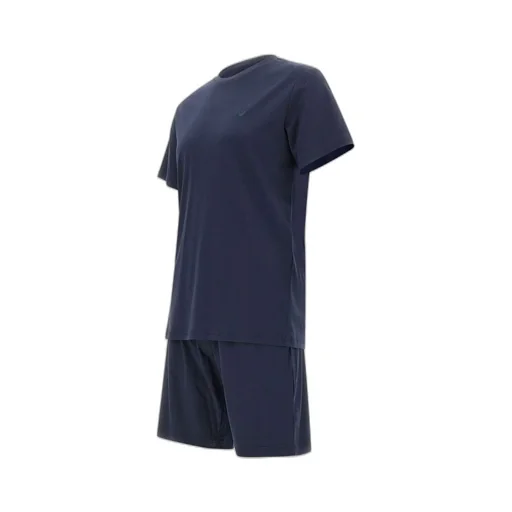 Two-Piece Pajamas Set: T-Shirt And Shorts