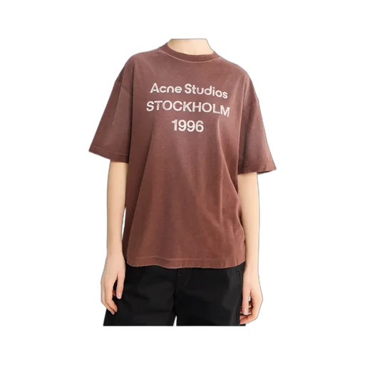 Acne Studios Logo Printed Crewneck T-Shirt