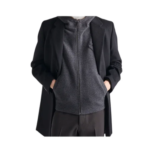 Wool And Cashmere Zipper Vest