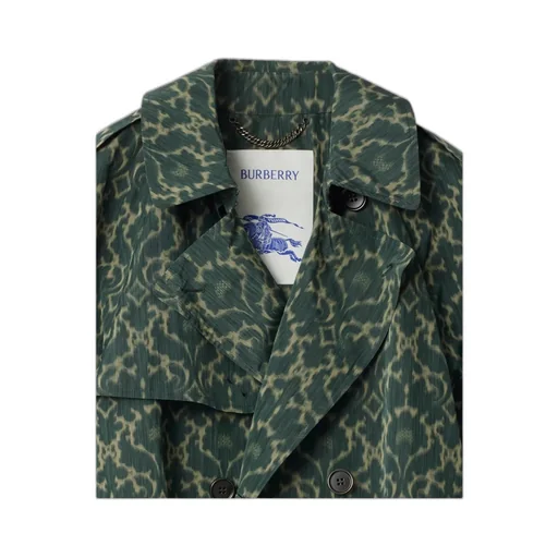 Long Baroque Viscose Blend Trench Coat