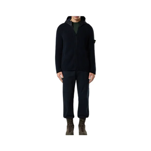 Hooded Zip-Up Jumper With Pockets And Raglan Sleeves