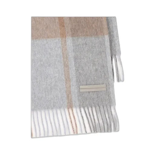 Zegna Checked Fringed Scarf