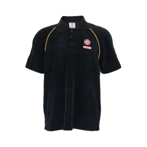 Corduroy Short-Sleeved Polo Shirt
