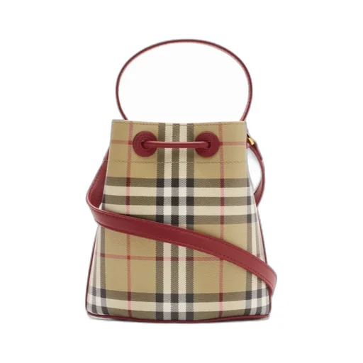 Burberry Mini Check Bucket Bag