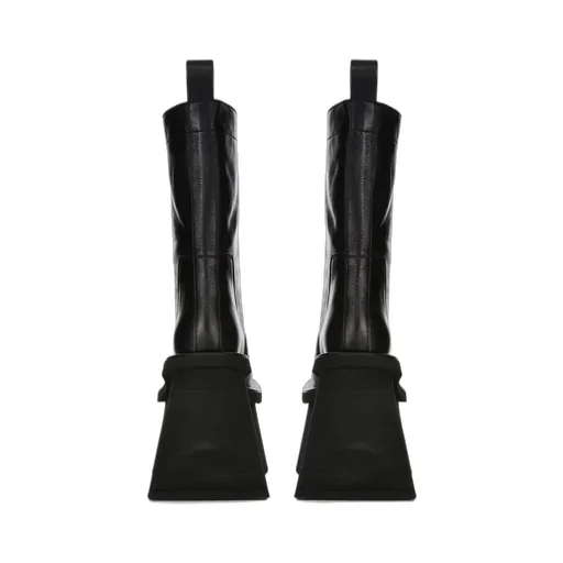 Rick Owens Round Toe Platform Boots