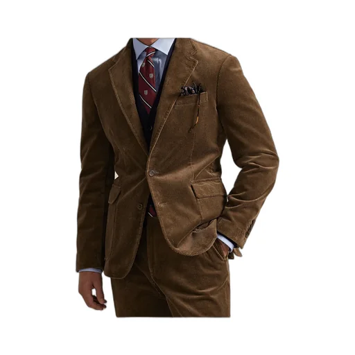 Corduroy Single-Breasted Blazer
