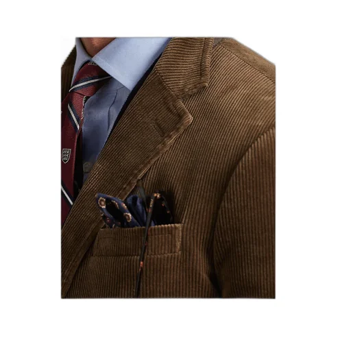 Corduroy Single-Breasted Blazer