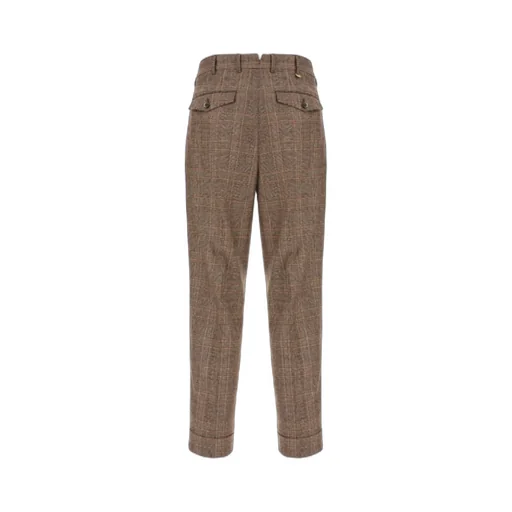 Plaid Belt Loop Casual Pants
