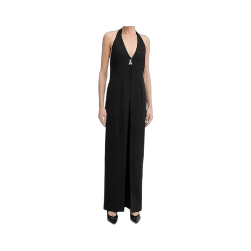 Halter Neck Insect-Detail Maxi Dress