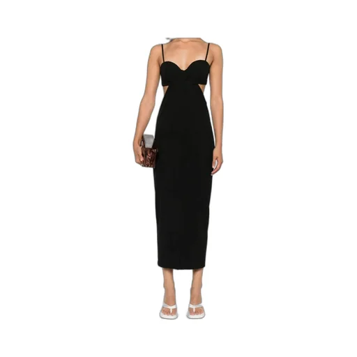Cut-Out Twist-Front Dress