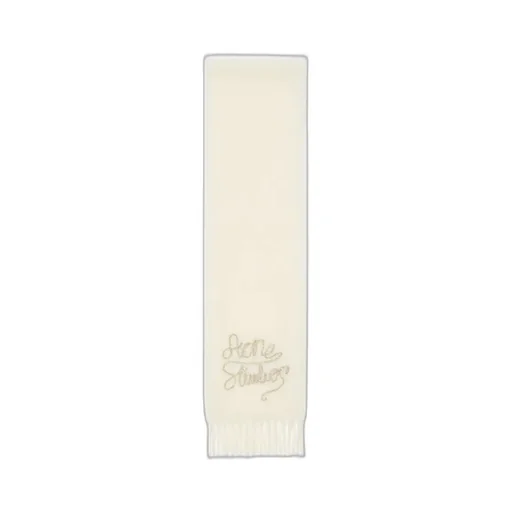 Fringed Logo-Detail Scarf
