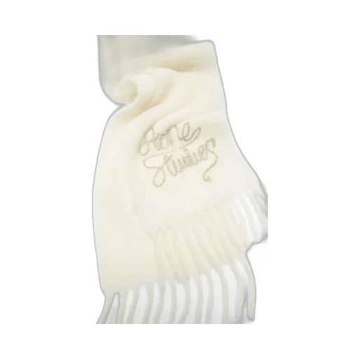 Fringed Logo-Detail Scarf