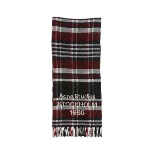 Plaid Logo Scarf