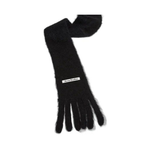 Acne Studios Logo Patch Fringed Scarf
