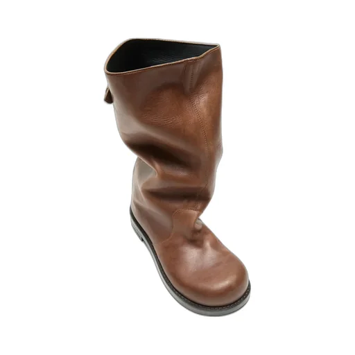 Strap Leather Boot