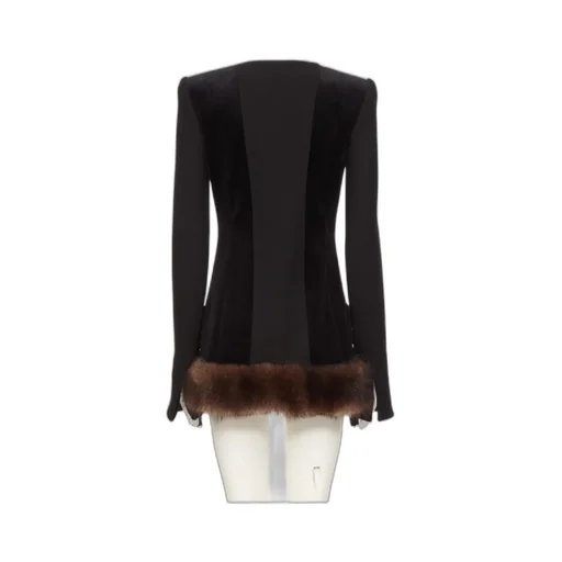 Valentino	Button-Up Tassel Detailed Dress