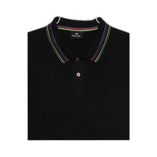 Striped Collar Polo Shirt
