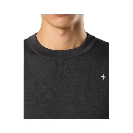 Crewneck Jumper With Elasticated Trims