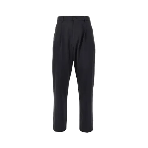 Pleated-Front Flannel Trousers