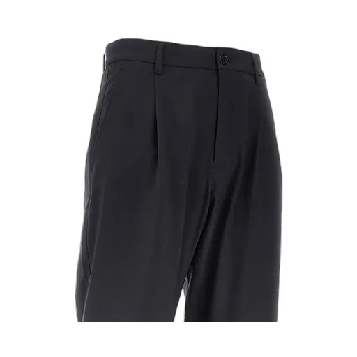 Pleated-Front Flannel Trousers
