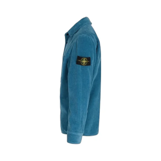 Stone Island Compass Patch Buttoned Shirt Jacket