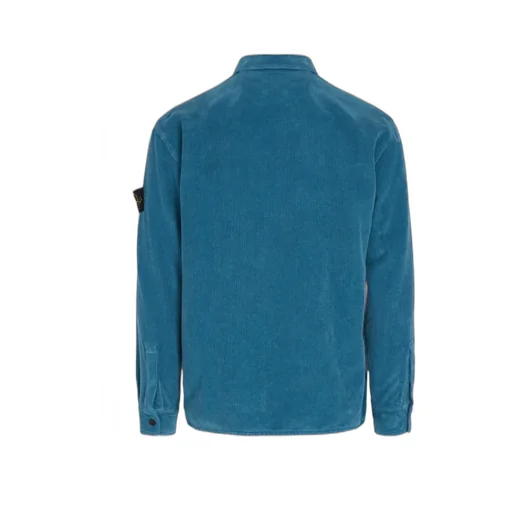 Stone Island Compass Patch Buttoned Shirt Jacket