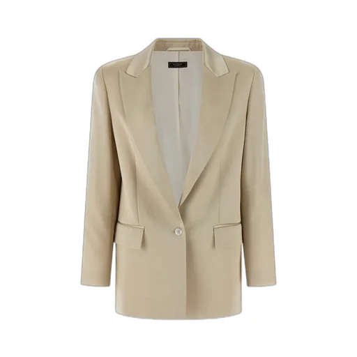 Peserico Single-Breasted Satin Blazer