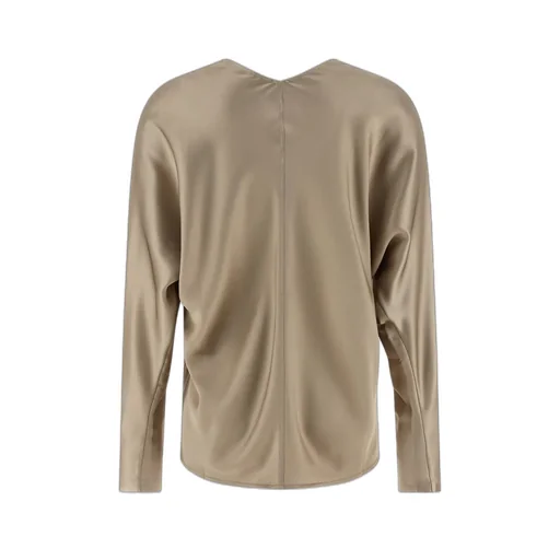 Brunello Cucinelli V-Neck Long-Sleeved Blouse