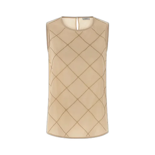 Peserico Beaded CrÊPe De Chine Top