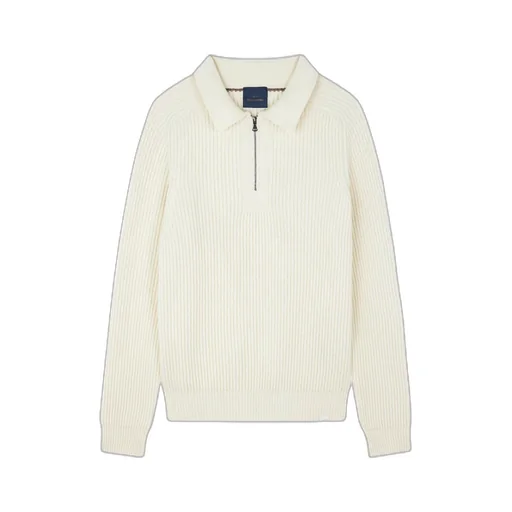 Zip Wool Polo Shirt