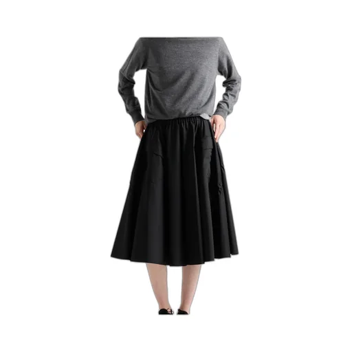 Prada Elasticated Waistband Midi Skirt
