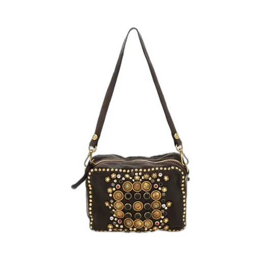Embellished Studded Shoulder Bag