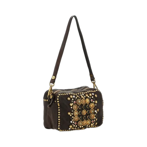 Embellished Studded Shoulder Bag
