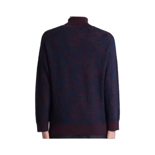 Wool-Blend Jacquard Turtleneck Sweater