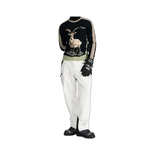 Dior And Descente Ski Pants With Suspenders
