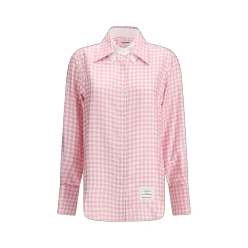 Thom Browne Twill Gingham Shirt