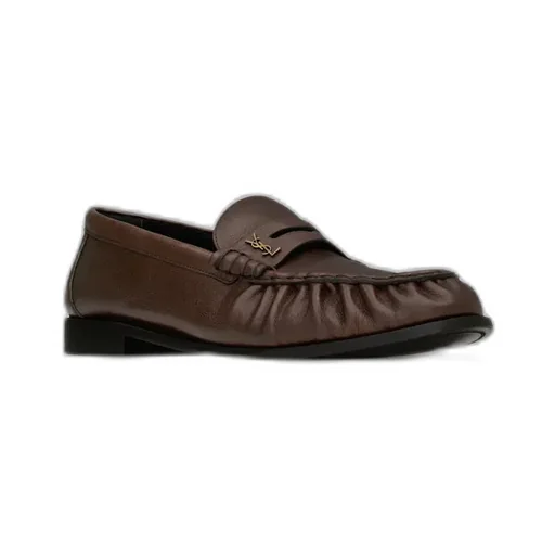 Saint Laurent Le Loafer Logo Plaque Slip-On Loafers