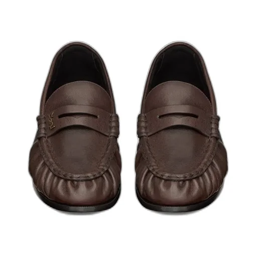 Saint Laurent Le Loafer Logo Plaque Slip-On Loafers