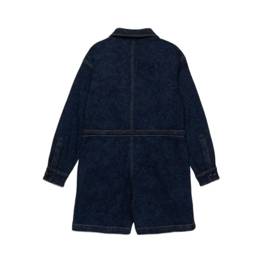 Marni Kids Zip-Up Denim Jumpsuit